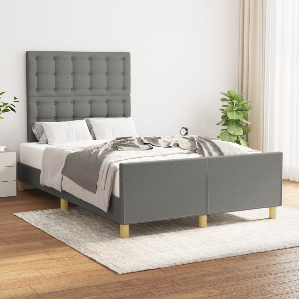 Bedframe Met Hoofdbord Stof