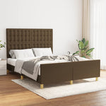 Bedframe Zonder Matras Stof Kleurig