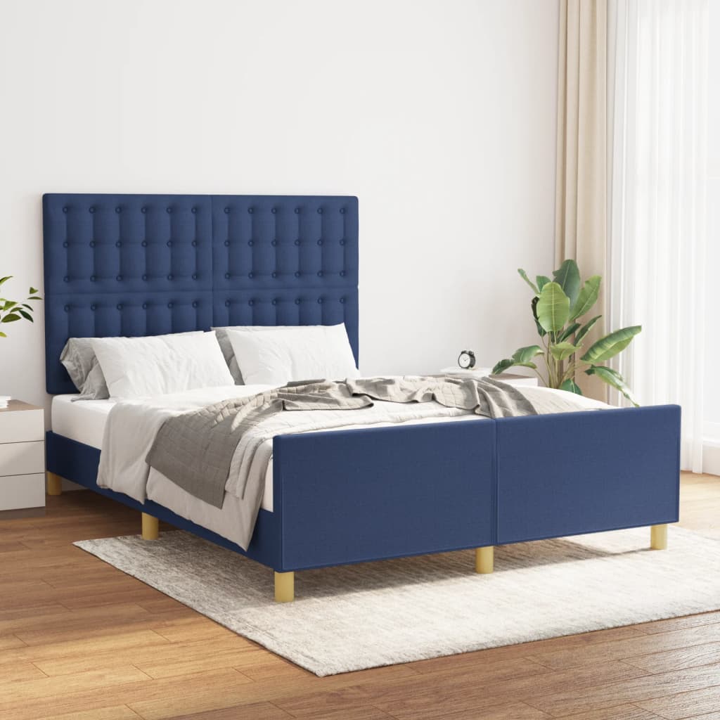 Bedframe Met Hoofdbord Stof