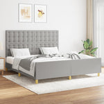 Bedframe Met Hoofdbord Stof