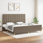 Bedframe Met Hoofdbord Stof
