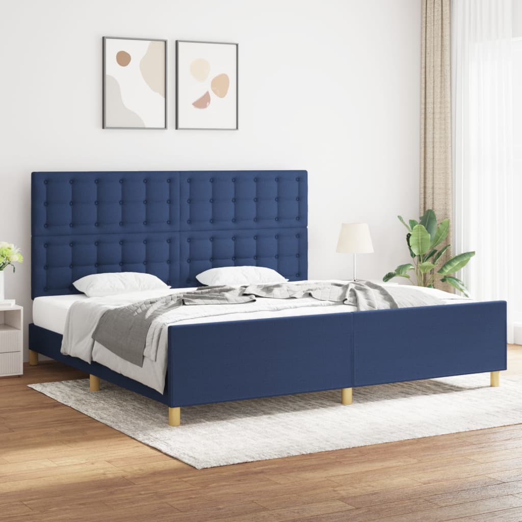 Bedframe Met Hoofdbord Stof