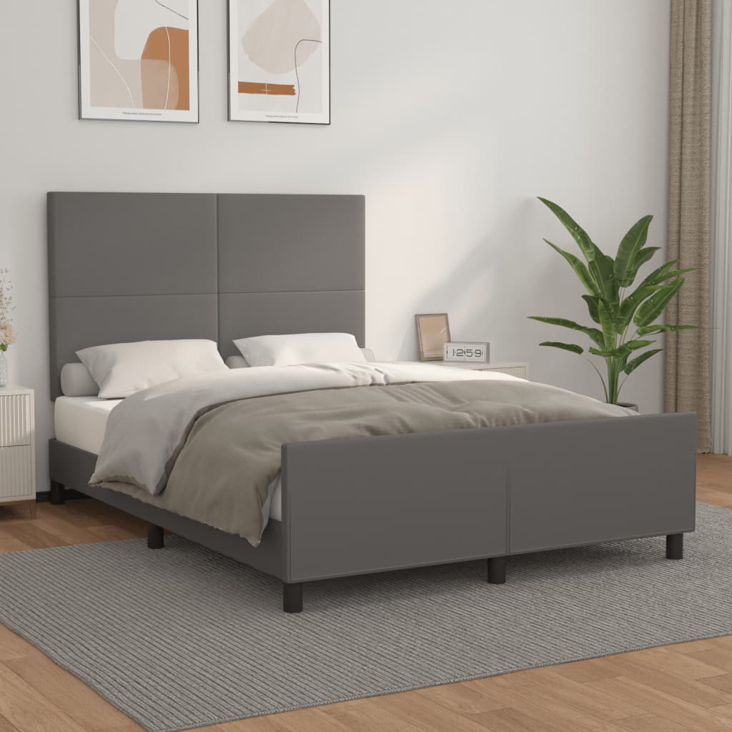 Bedframe Met Hoofdbord Kunstleer