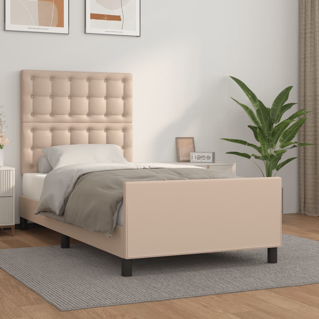 Bedframe Met Hoofdbord Kunstleer Kleurig