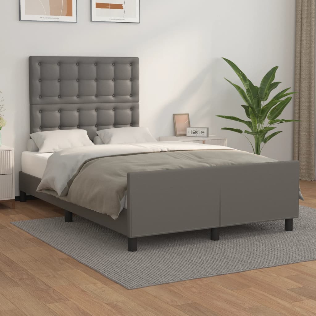 Bedframe Met Hoofdbord Kunstleer Kleurig