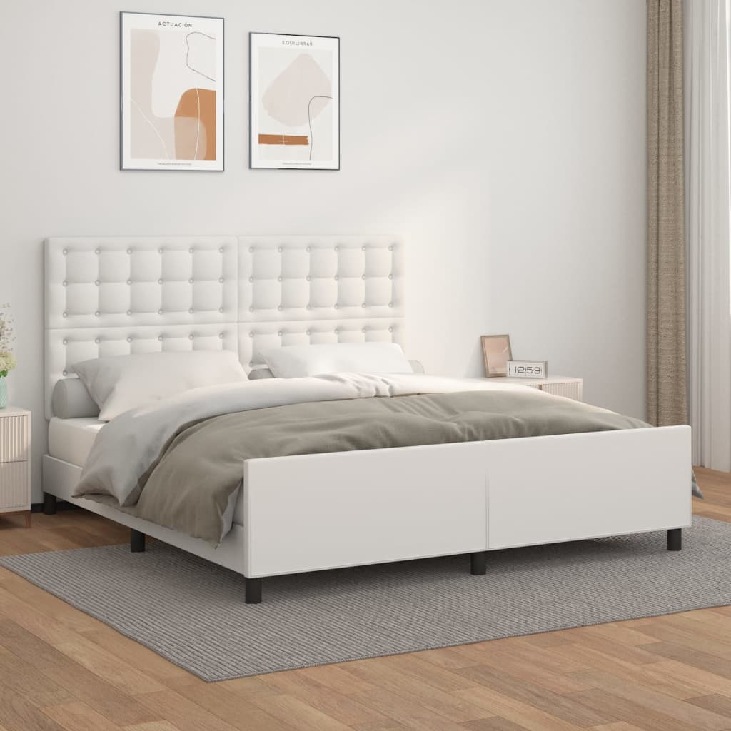 Bedframe Met Hoofdbord Kunstleer Kleurig