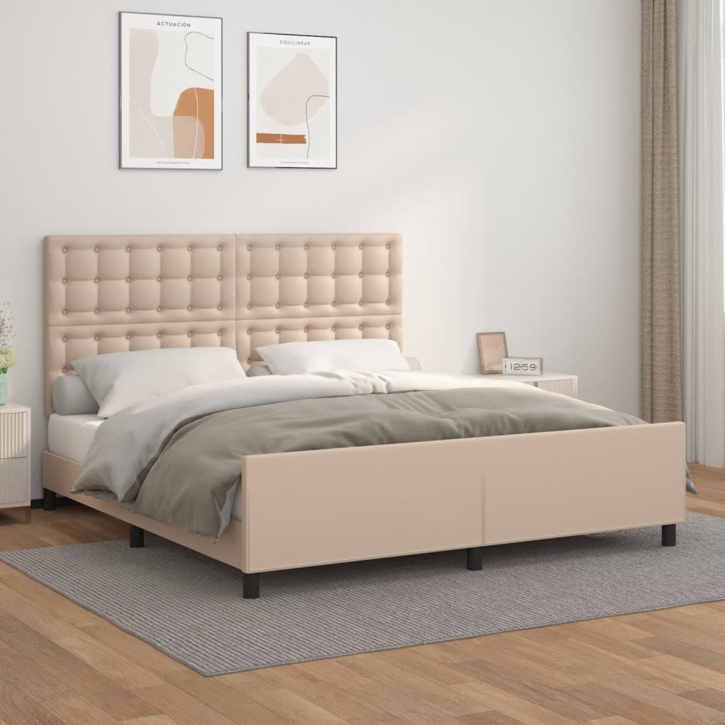 Bedframe Met Hoofdbord Kunstleer Kleurig