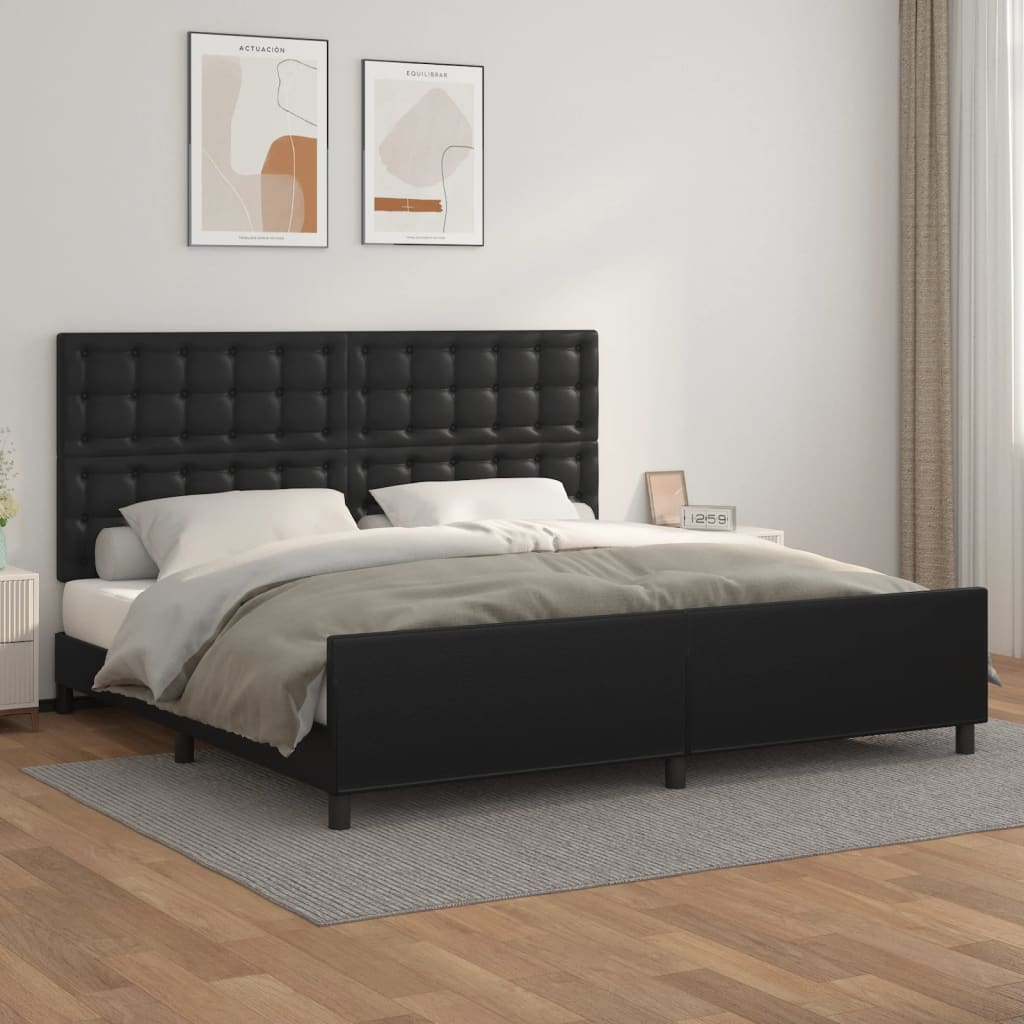 Bedframe Met Hoofdbord Kunstleer Kleurig