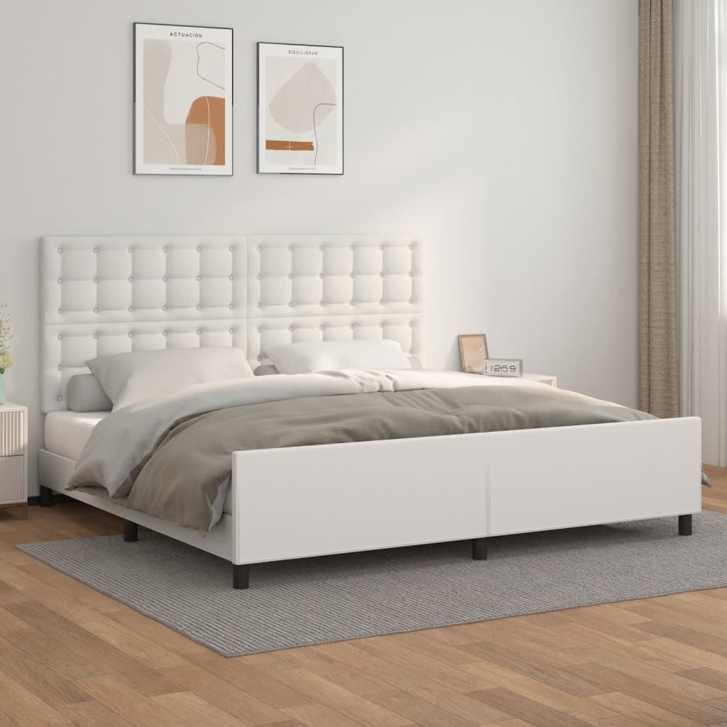 Bedframe Met Hoofdbord Kunstleer Kleurig