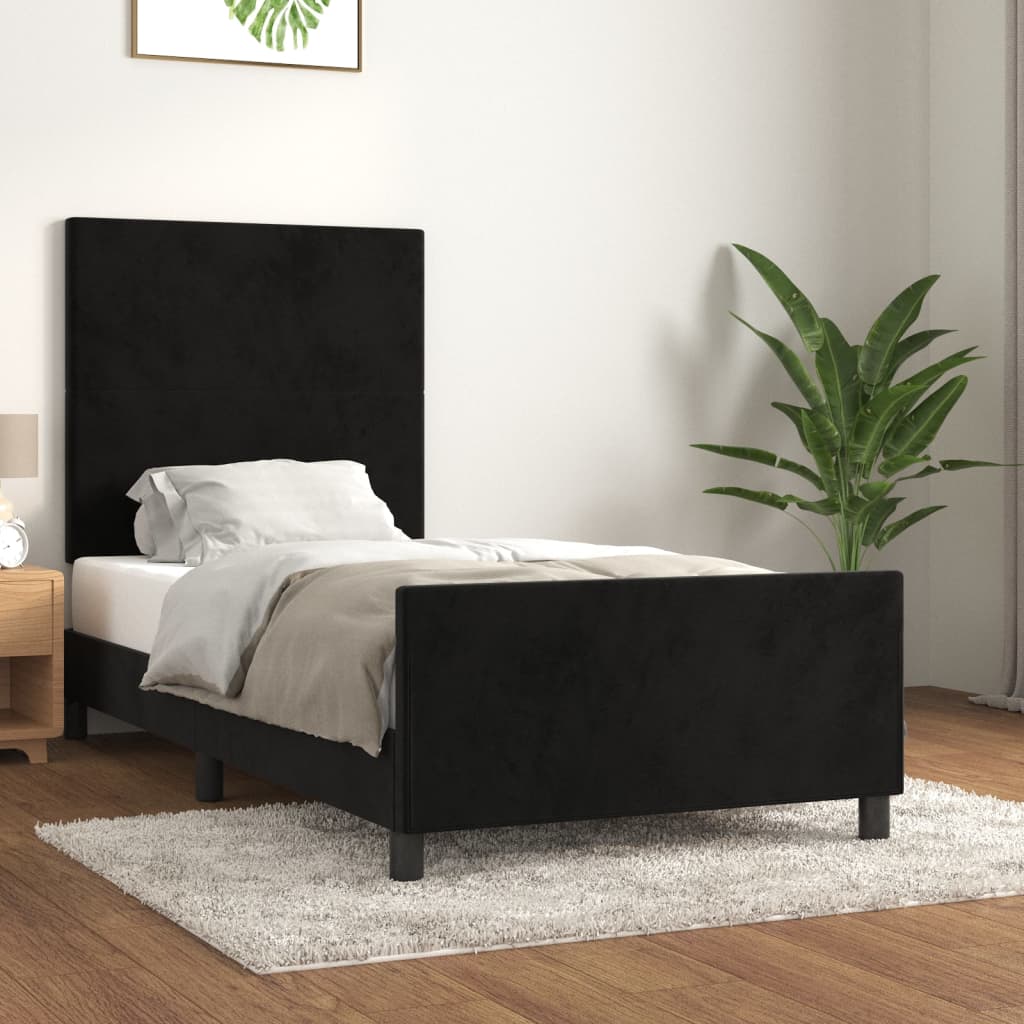 Bedframe Zonder Matras Fluweel