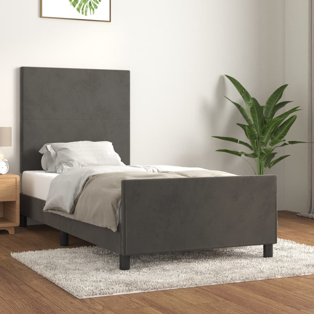 Bedframe Zonder Matras Fluweel