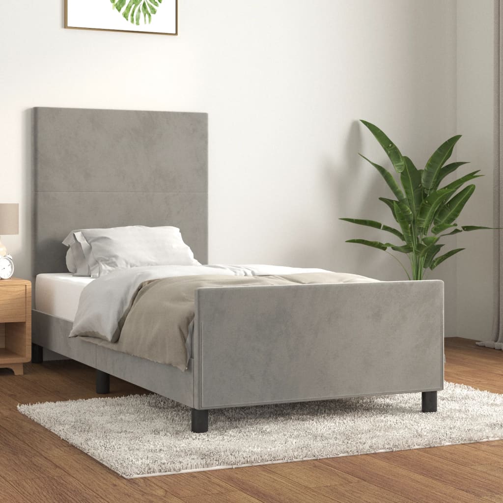 Bedframe Zonder Matras Fluweel