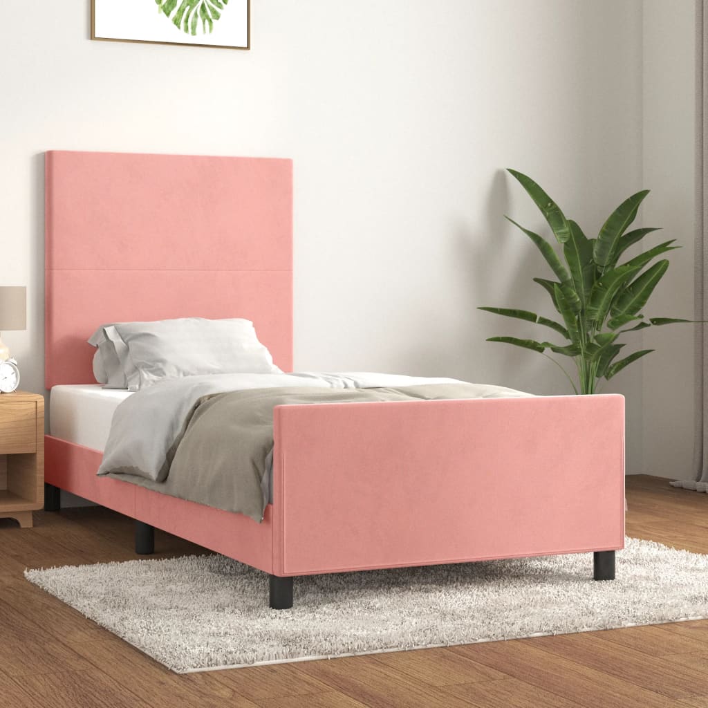 Bedframe Zonder Matras Fluweel