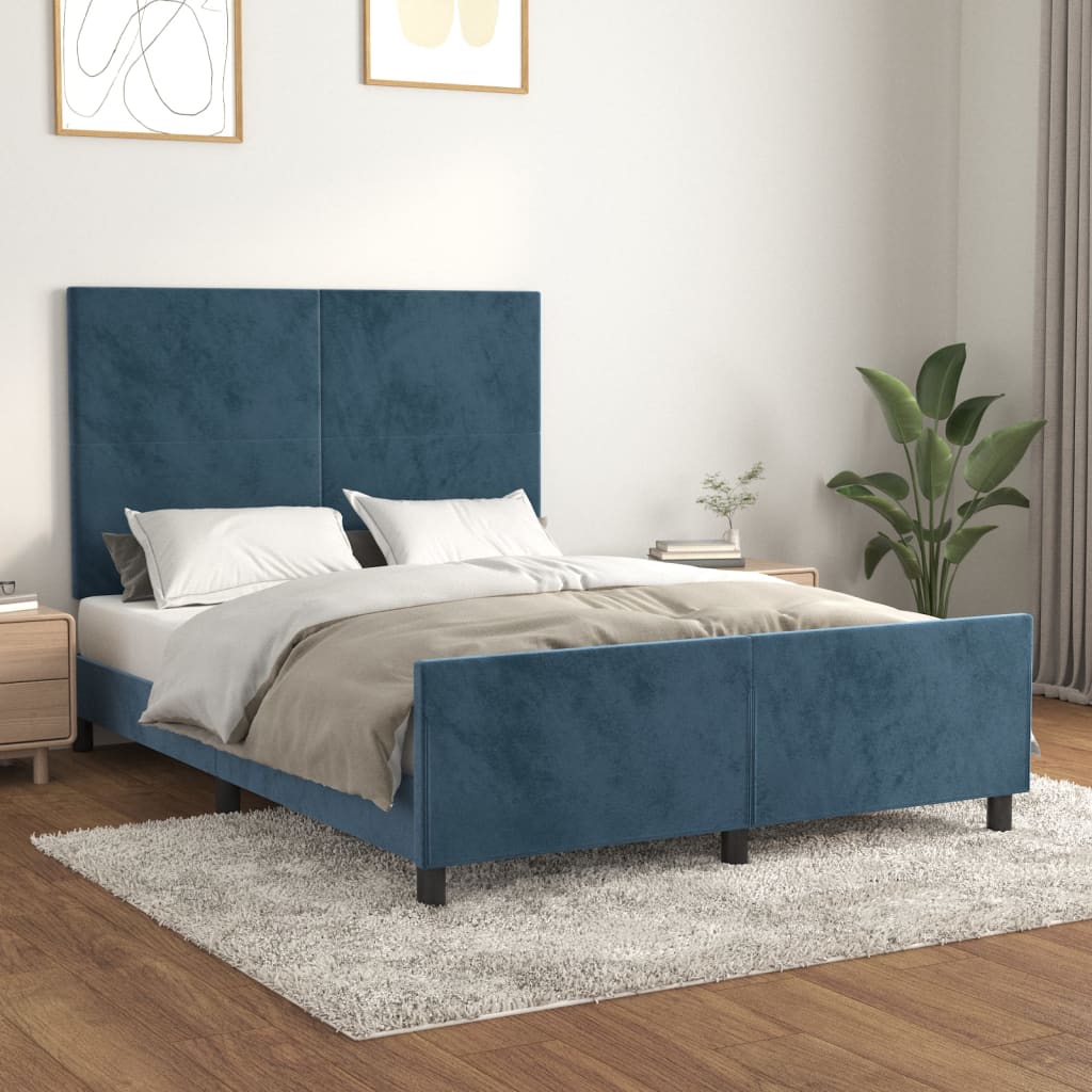 Bedframe Zonder Matras Fluweel