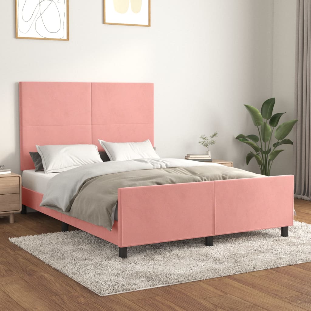 Bedframe Zonder Matras Fluweel