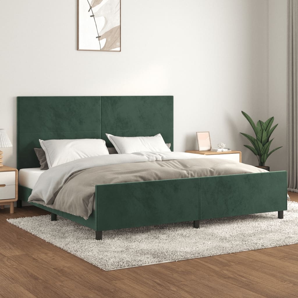 Bedframe Zonder Matras Fluweel