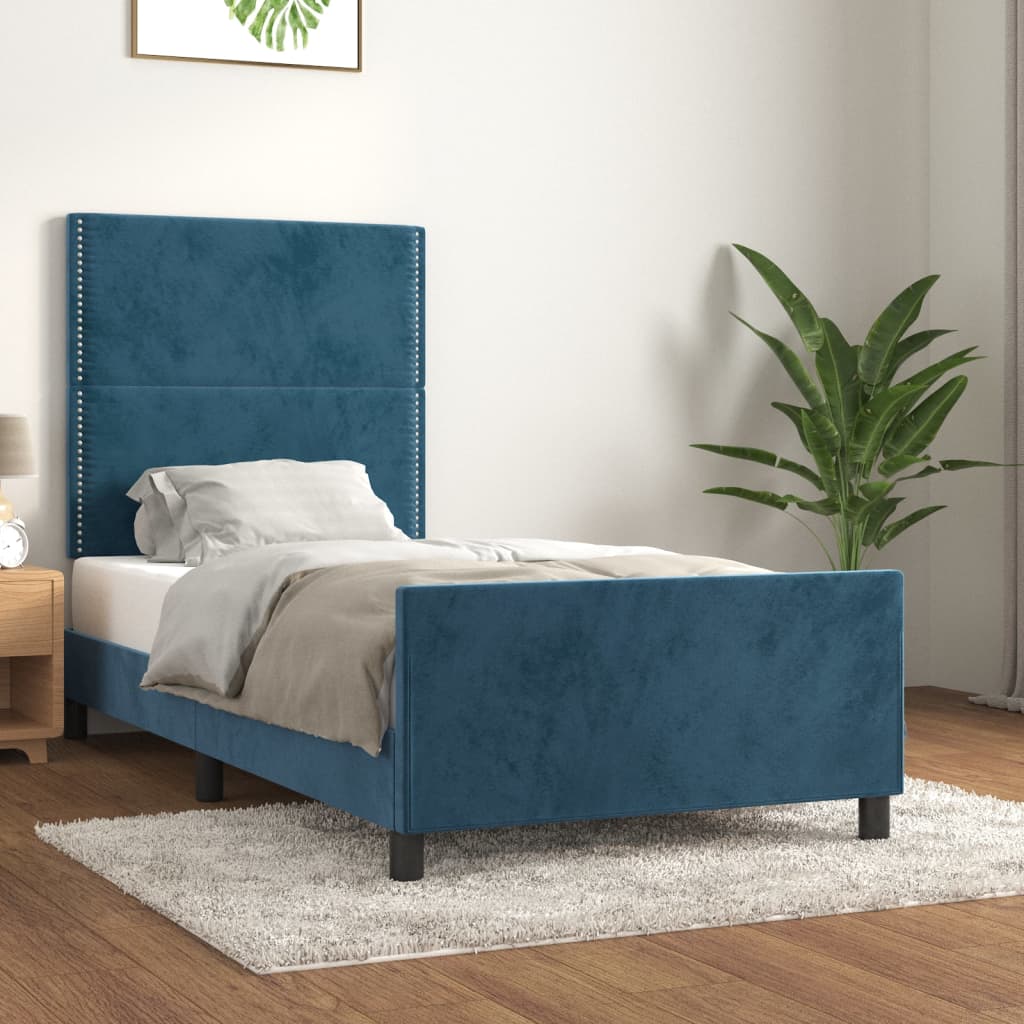 Bedframe Zonder Matras Fluweel