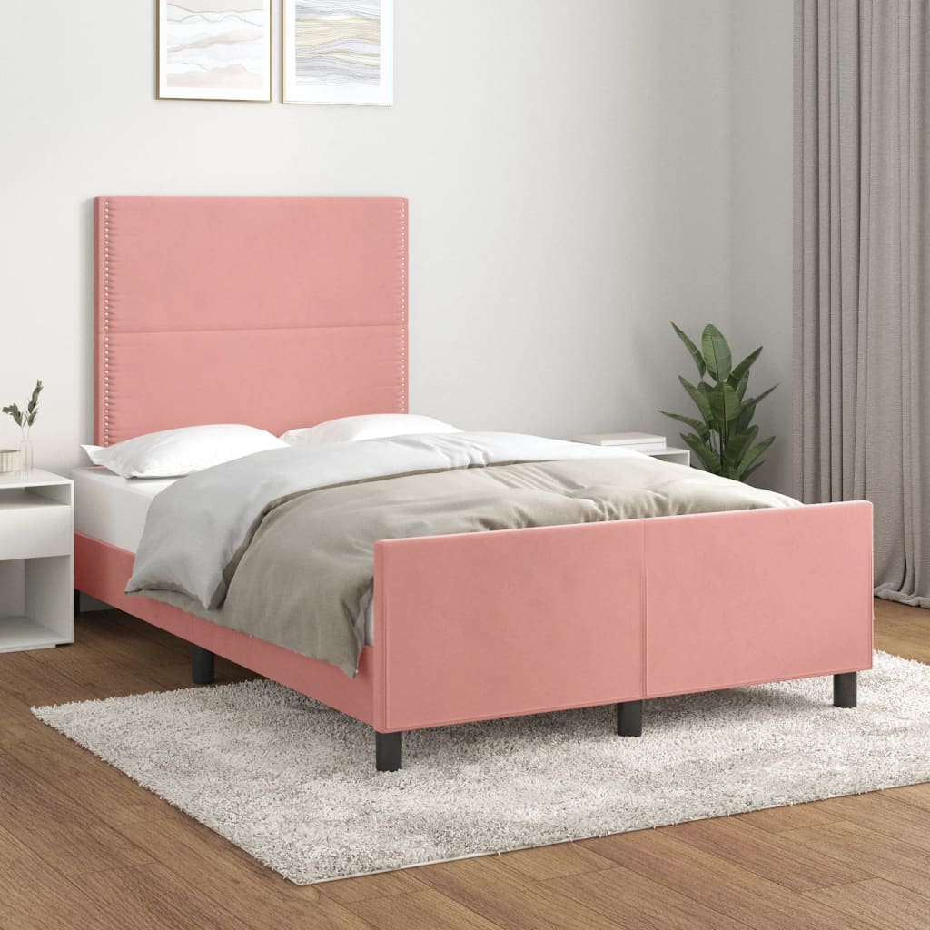 Bedframe Zonder Matras Fluweel