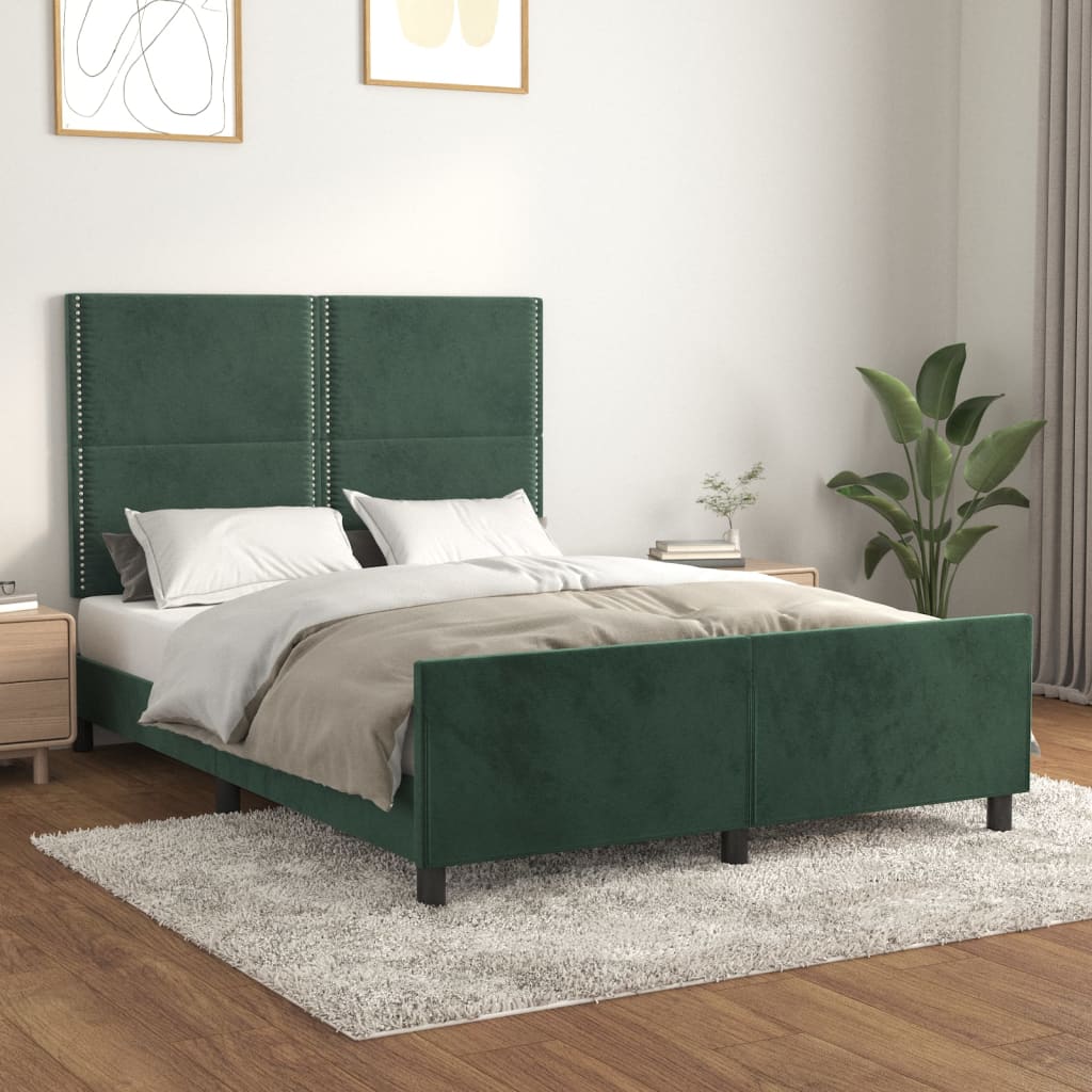 Bedframe Zonder Matras Fluweel