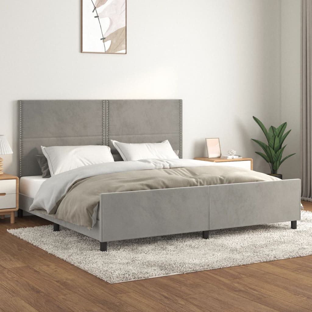 Bedframe Zonder Matras Fluweel