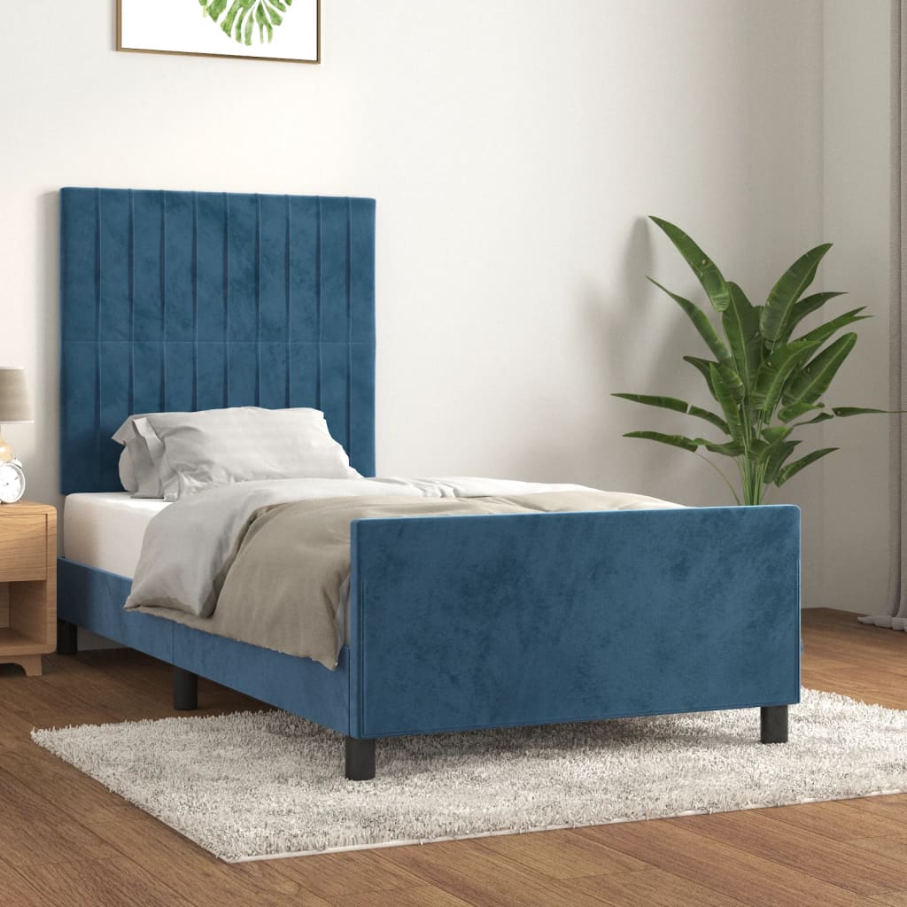 Bedframe Zonder Matras Fluweel