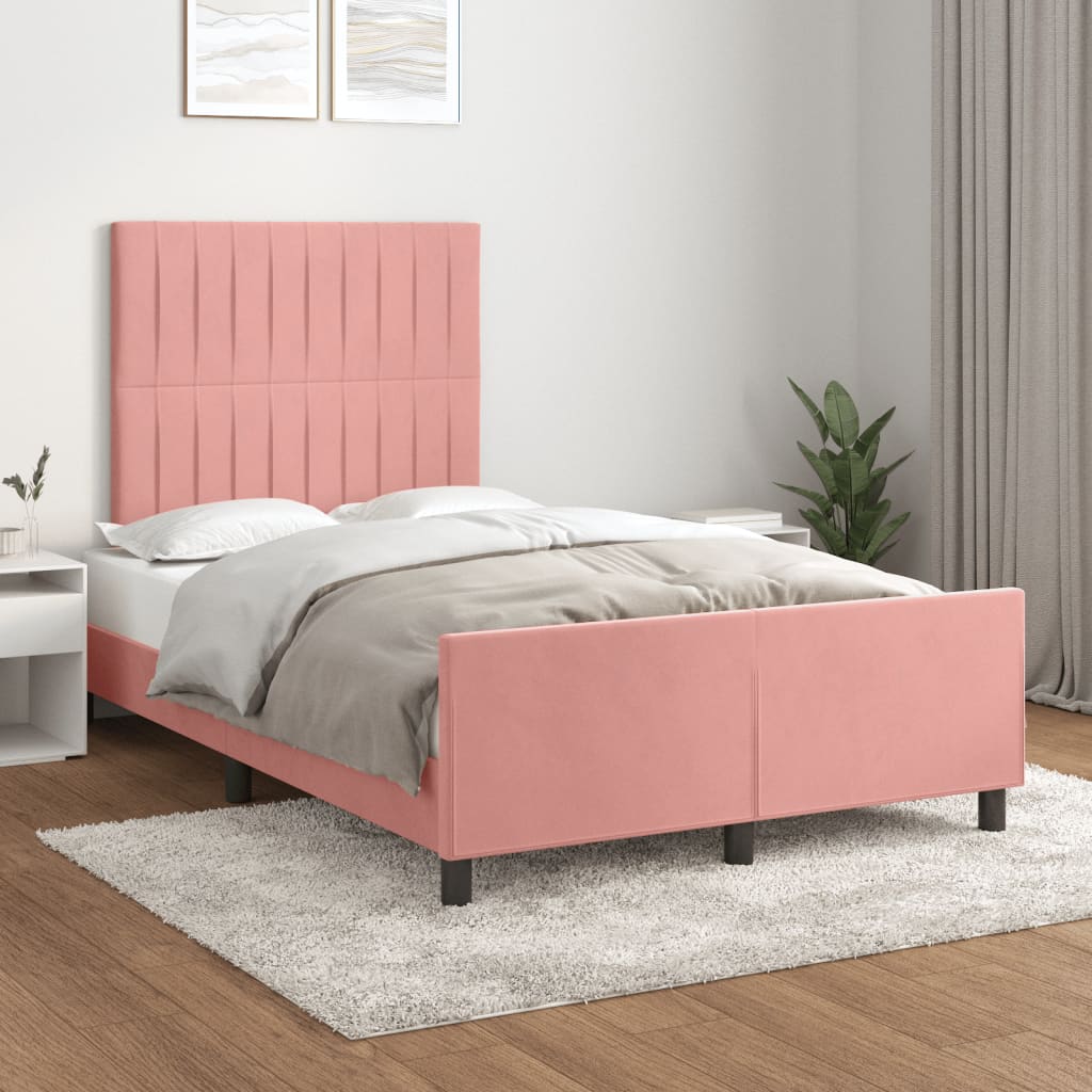 Bedframe Zonder Matras Fluweel