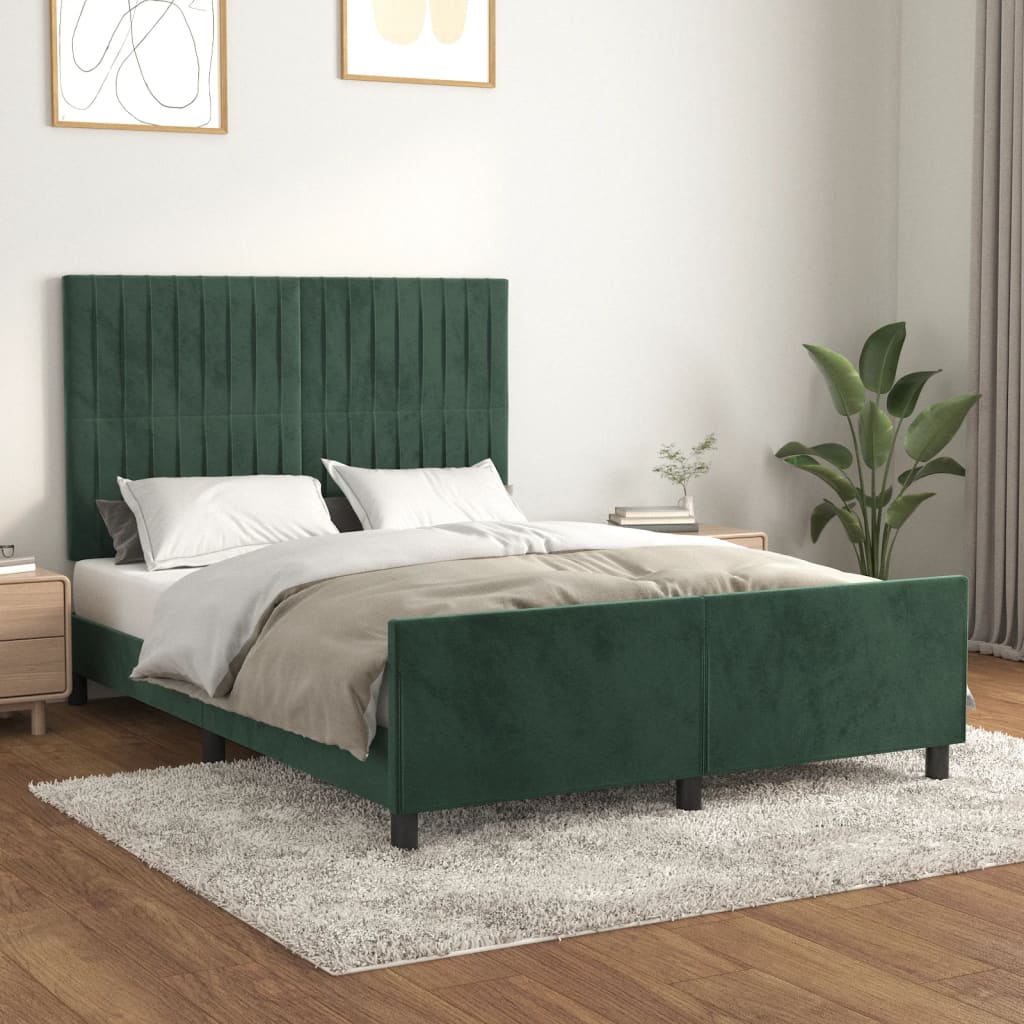 Bedframe Zonder Matras Fluweel