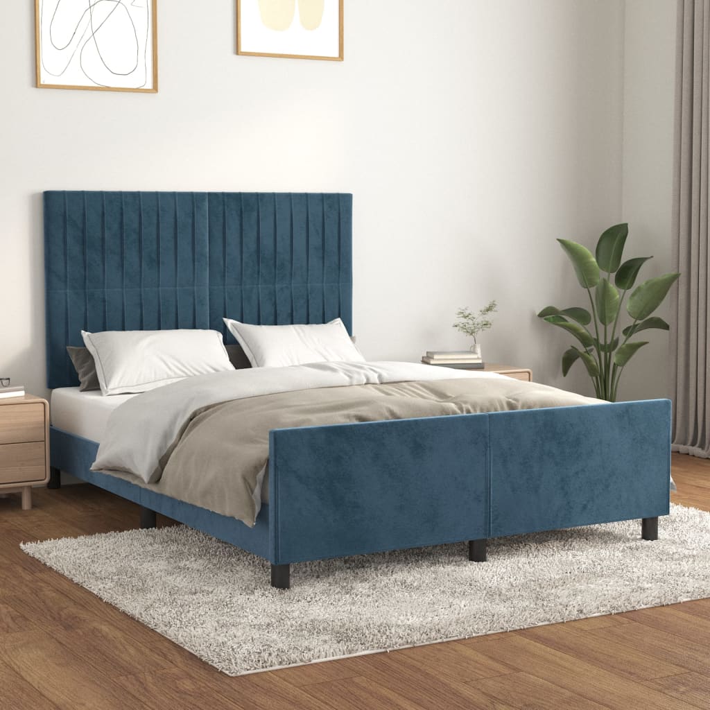 Bedframe Zonder Matras Fluweel