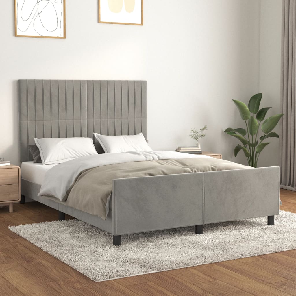 Bedframe Zonder Matras Fluweel