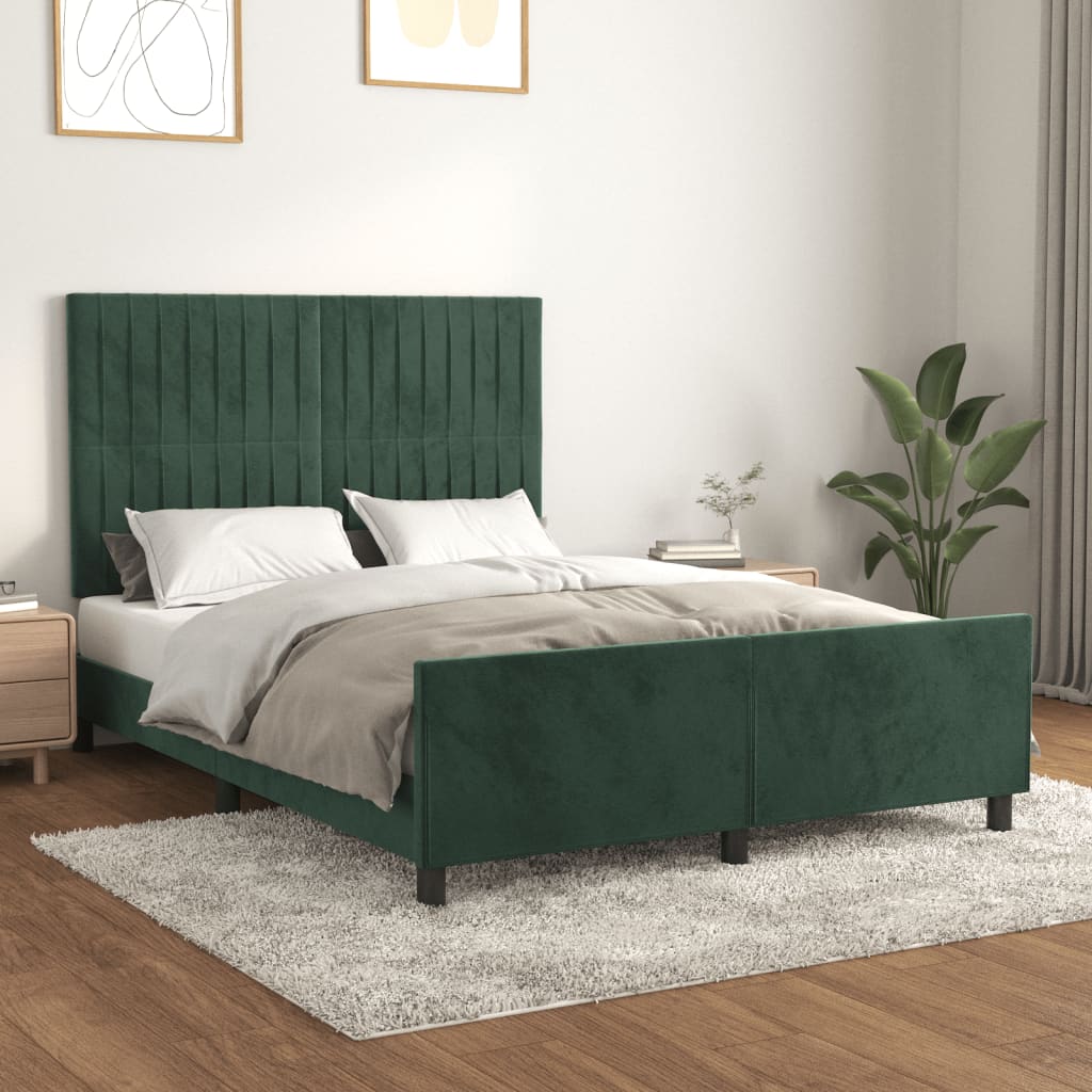 Bedframe Zonder Matras Fluweel