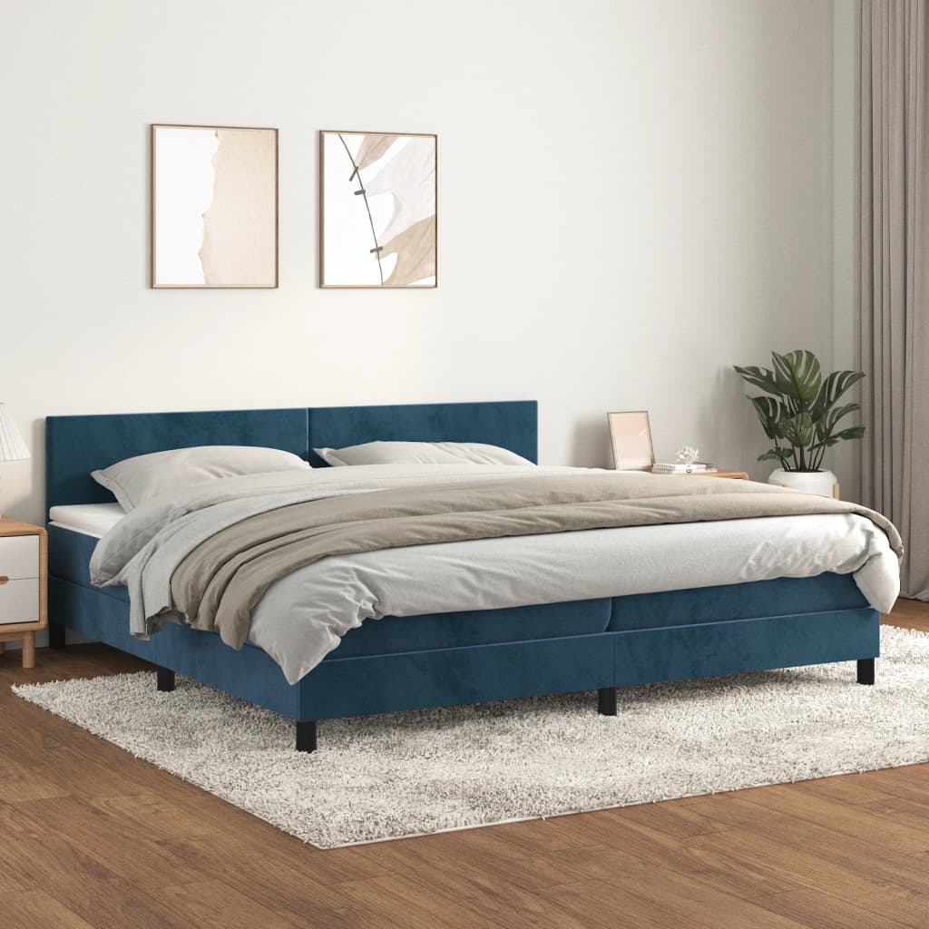 Boxspring Met Matras Fluweel