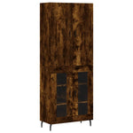Hoge Kast 69,5X34X180 Cm Bewerkt Hout Kleurig