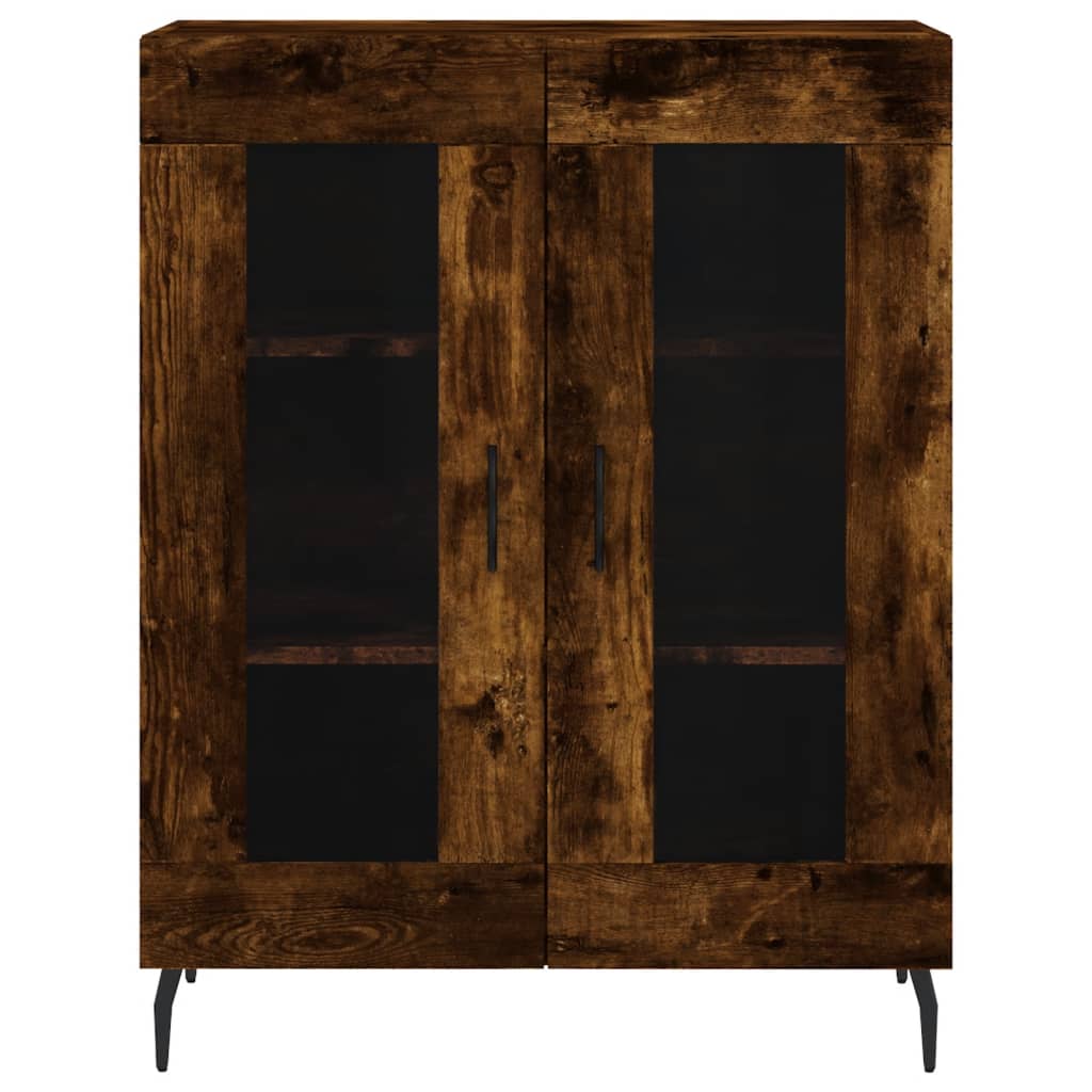 Hoge Kast 69,5X34X180 Cm Bewerkt Hout Kleurig