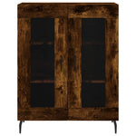 Hoge Kast 69,5X34X180 Cm Bewerkt Hout Kleurig