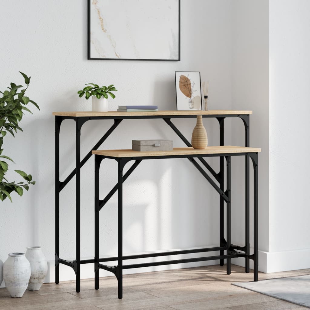 Wandtafels Bewerkt Hout Kleurig