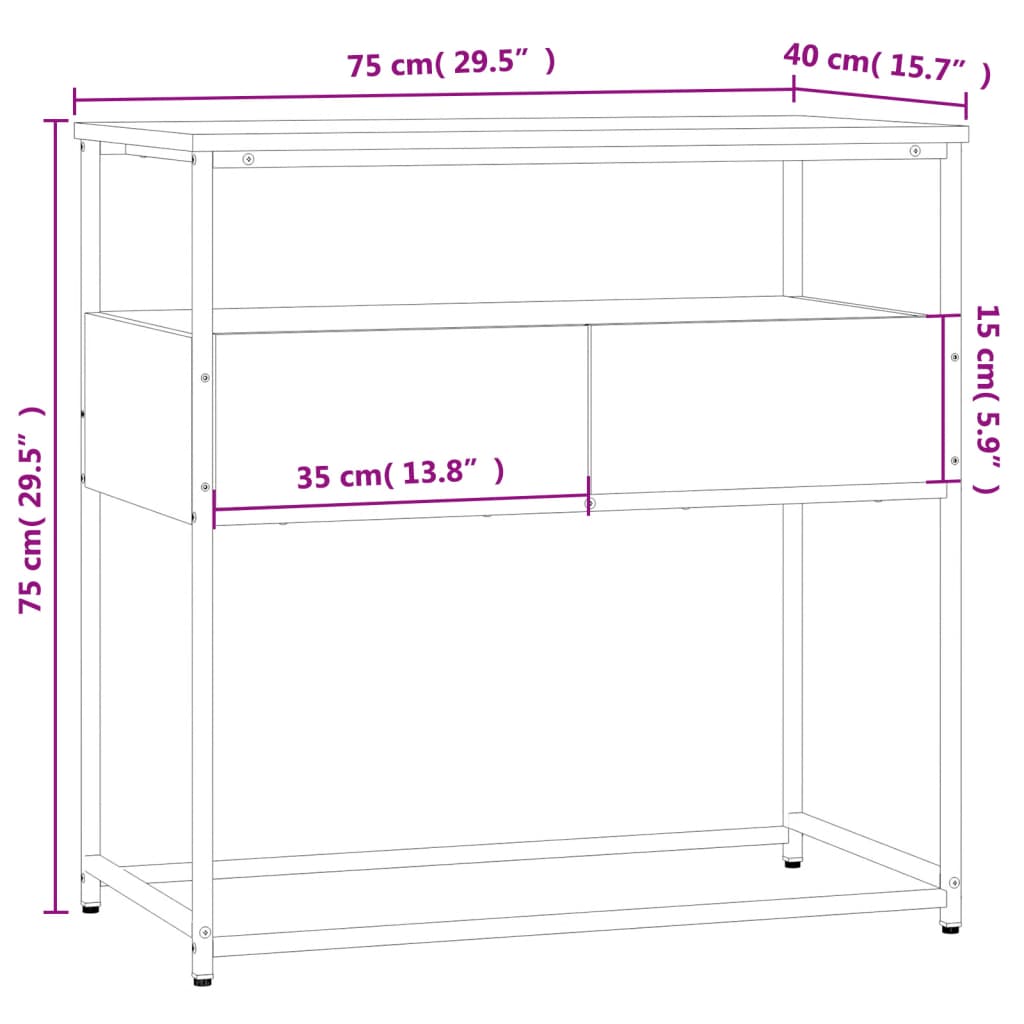 Wandtafel Bewerkt Hout Kleurig