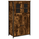 Hoge Kast 62X32X106,5 Cm Bewerkt Hout Kleurig
