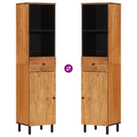 Badkamerwandkast 38X33X160 Cm Massief Acaciahout