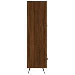Hoge Kast 69,5X31X115 Cm Bewerkt Hout Bruin Eikenkleur