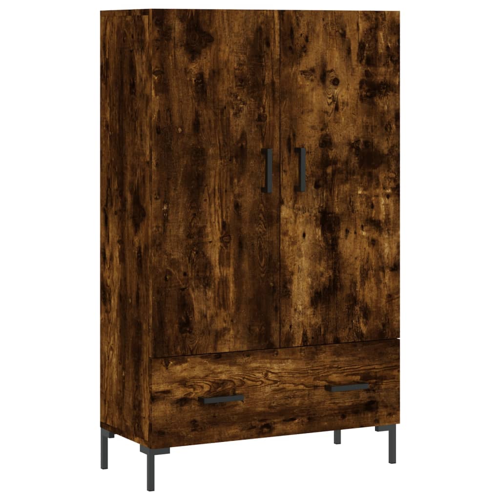 Hoge Kast 69,5X31X115 Cm Bewerkt Hout Kleurig