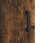 Hoge Kast 69,5X31X115 Cm Bewerkt Hout Kleurig