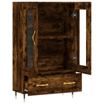 Hoge Kast 69,5X31X115 Cm Bewerkt Hout Kleurig