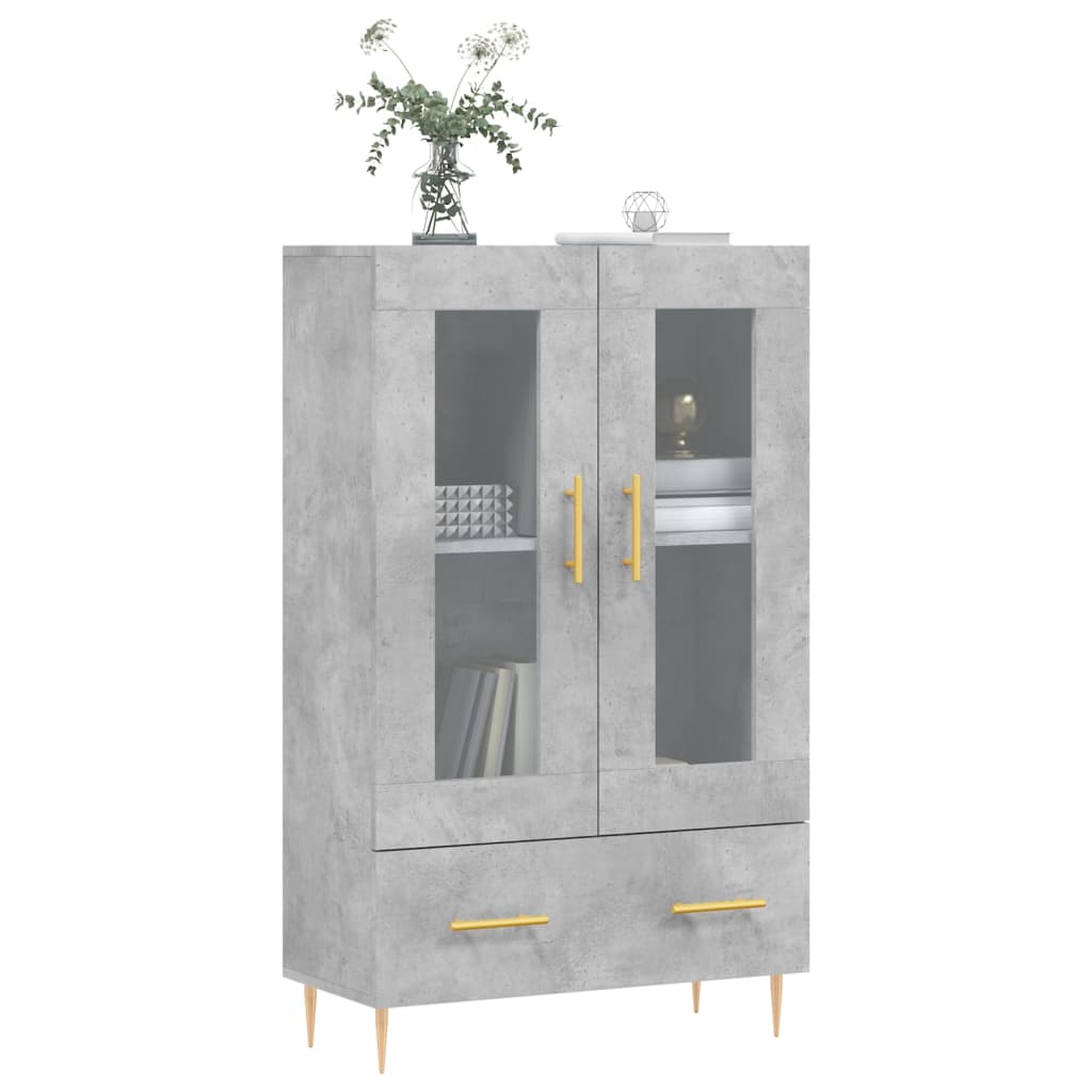 Hoge Kast 69,5X31X115 Cm Bewerkt Hout