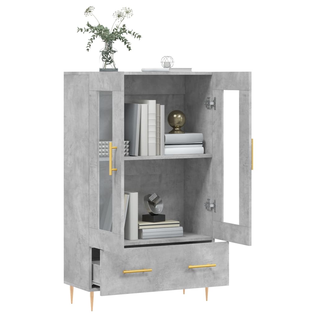Hoge Kast 69,5X31X115 Cm Bewerkt Hout