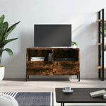 Tv-Meubel 80X36X50 Cm Bewerkt Hout Bruin Eikenkleur