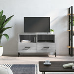 Tv-Meubel 80X36X50 Cm Bewerkt Hout Bruin Eikenkleur