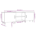 Tv-Meubel 150X30X50 Cm Bewerkt Hout