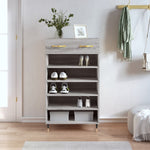 Schoenenkast 60X35X105 Cm Bewerkt Hout Kleurig