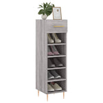 Schoenenkast 30X35X105 Cm Bewerkt Hout Eikenkleur