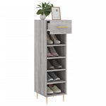 Schoenenkast 30X35X105 Cm Bewerkt Hout Eikenkleur
